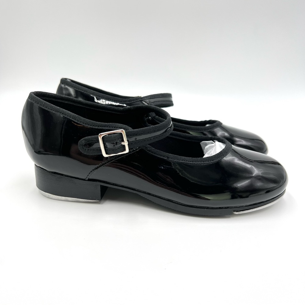 Capezio Kids Big Girls Size 4 3800 Black Patent Mary Jane Tap Dance Shoes